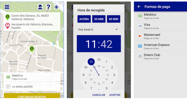 app para pedir taxi en Valencia - slider